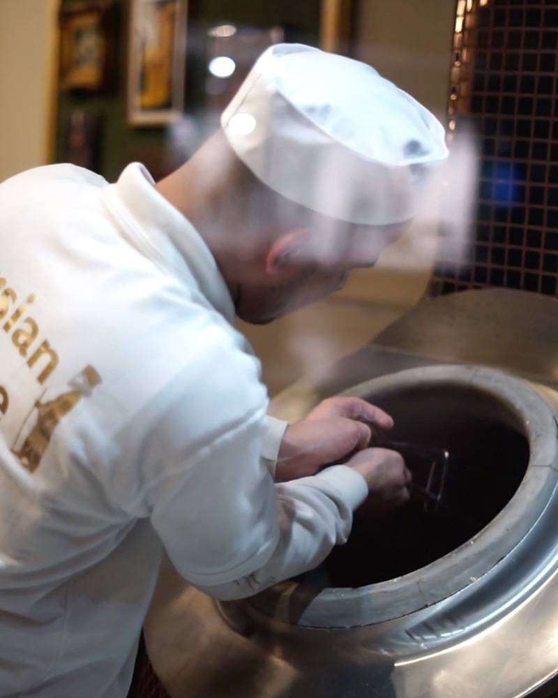 Staff making fresh bread